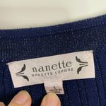 Nanette Lepore Navy Sparkle Fit and Flare Dress Photo 51