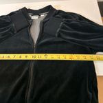 Puma  Black Velvet Full Zip With Pockets Track Jacket Women’s Size XL Photo 5