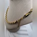 Necklace‎ Twisted Rope Chain Style Simple Style Solid Steel 18K Gold Photo 6