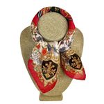 CELINE Paris Vintage French Coat of Arms Neckerchief Handkerchief Square Scarf Photo 1