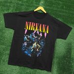 Nirvana MTV Unplugged in New York Grunge Band Distressed T-shirt Size XL Photo 2