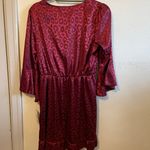 Charmed Hearts Leopard Satin Dress Photo 5