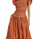 Ulla Johnson  Madeline Smocked Midi Dress Size 6 NWT Photo 0
