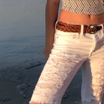 American Eagle White Tomgirl Jeans Photo 4