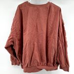 Adidas Crew Neck Sweatshirt Embroidered Shimmer Logo Oversized Ash Pink L NWOT Photo 7