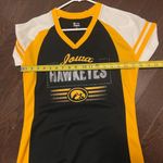 Black & Yellow women’s Hawkeye Jersey small. College sports. Iowa Photo 6