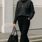 Workshop Republic Clothing Vintage Gray Cowl Neck Long Sleeve Top Size Large Photo 0