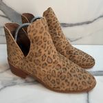 Coconuts by Matisse Women's Leopard Leather Pronto Booties Sz 8 Festival Boho Photo 0