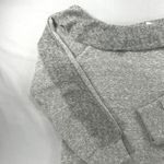 Lanston Gray‎ Off The Shoulder Long Sleeve Pullover Sweatshirt Top Gray Photo 1
