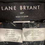 Lane Bryant Womens Pants Black White Plaid Flare Crop Stretch Tabbed Front 16P Photo 9