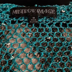 MISTROR IMAGE KNIT 2 Button Cardigan Size‎ Medium Swim Coverup Blue Photo 2