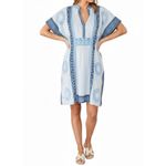 EMERSON FRY Short Caftan, Cerulean Organic, OS Blue Size undefined Photo 4