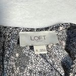 Loft  Crewneck Floral Print Balloon Sleeve Blouse Size X-Large Office Career Boho Photo 3