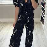 Leith Crane Print Jumpsuit Photo 0