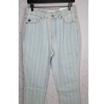 Kancan High Rise Stripe Mom Jeans Blue Size 28 Photo 2