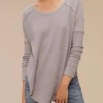 ARITZIA TNA Alter Thermal Knit Sweater Sz XS Gray Long Sleeve Pull Over Comfy Photo 8