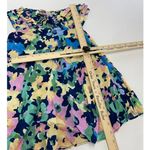Nicholas Dress Womens 2 Blue Yellow Pink‎ Simie Floral Sweetheart Mini Strapless Photo 11