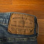 American Eagle Outfitters Blue Distressed Jean Shorts Photo 1