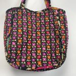 Vera Bradley Suzani Villager Tote Purse Quilted Bag Fabric Floral Black Cotton Photo 9