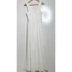 Lulus  Thoughts Of Hue White Surplice Maxi Dress Size XS Photo 6