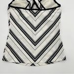 Danskin Workout Top Y2K Striped Black White Sleeveless Shelf Bra 2000s Yoga Bra Photo 7