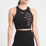 NEW ATHLETA CONSCIOUS CROP BRA IN DAMASK LEAVES SIZE S (CUPS A-C)! Photo 2