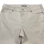 Lands' End  Mid Rise Straight Leg Jeans Womens Plus Size 20W Winter White Stretch Photo 2