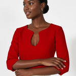 Amanda Uprichard Cut Out Crop Top Womens S Red Glam Old Money Going Out Elegant Photo 0