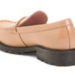 Free People Liv Camel Penny Leather Loafer Shoe Photo 1