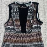 Anthropologie Maeve  Terman Printed Top In Black Motif Photo 5