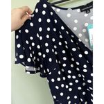 Fortune + Ivy  Dress Roanne Faux Wrap Polka Dot Plus Sz 2X Spring Romantic Blue‌ Photo 7