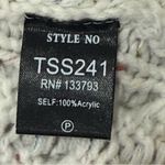 POL  Cable Knit Sweater Zip Cardigan Small Oversized Layered Gray Coastal Boho Photo 6