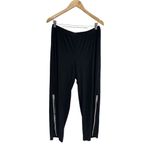 MSK Wide Leg Pants Size XL Petite Black Rhinestone Elastic Waistband NEW Photo 9