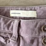 Anthropologie  Jeans Womens 27 Pink Pilcro High Rise Skinny Corduroy Button Fly Photo 5