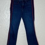 Veronica Beard Carolyn High-Rise Baby-Boot Jean Midnight Wash Tux Stripe Sz 29/8 Photo 1