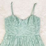 Gianni Bini Sage Green Tiered Corset Midi Dress Party Cocktail Formal Size 0 New Photo 3