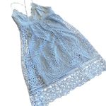 Bardot Revolve Womens 8 Versailles Blue Lace Strappy Midi Dress Fairy Boho Party Photo 3