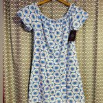 NWT Mahi Gold | Rae Dress in Chatham Lace in Regatta, Size S Blue Photo 0