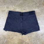 Abercrombie & Fitch  Mom Short Women’s 30/10 Black High‎ Rise Distressed Cutoff Photo 2