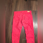 Isabel Marant  LOW RISE U TURN Red corduroy skinny pants fall 300$ casual boho Photo 8