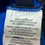 MPG Blue Black Sleeveless Strappy Hoodie Hooded Workout Athletic Crop Top Size S Photo 4