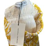 Faithfull the Brand  NWT Kiera Midi Skirt Women’s Size Medium Yellow Floral Photo 7