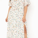 Eloquii ‎ Flutter Sleeve Floral Midi Dress 18 Photo 0