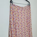 Arula Colorful Floral Print Midi Skirt Size XL Arula Floral Skirt Yellow Photo 2