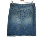 Abercrombie & Fitch  Vintage Denim Skirt Straight Blast Wash Blue Size‎ 8 Photo 6
