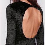 Victoria's Secret Victoria’s Secret Velvet Low Cut Bodysuit Photo 1