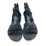 Eileen Fisher  Zanya Mesh Sandals Wedge Ankle Strap Open Toe Black 9.5 Photo 1