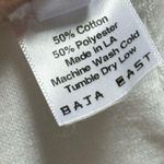 Baja East White Blue Graphic Horses Print Soft Oversized Sweatshirt Women’s XL Photo 11