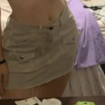 Aerie Tan Mini Cargo Skirt Casual Photo 2