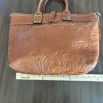 Patricia Nash  Analia Tooled Leather Tote Bag Brown Flawed Photo 8